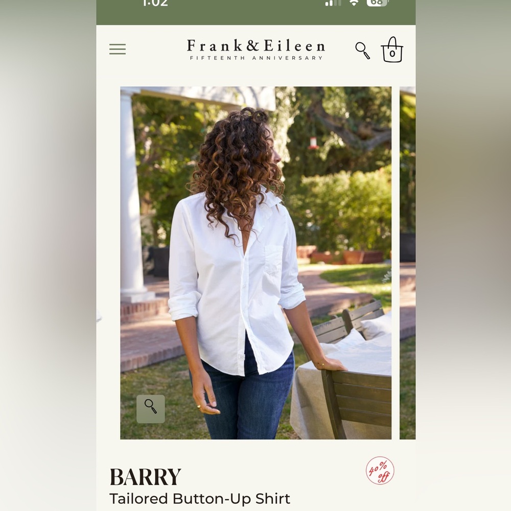 Frank & Eileen Barry button-down